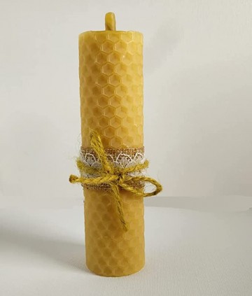 100% natural beeswax candle, 11 cm, burn time about 5 hours 2
