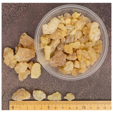 Naravna kopalna smola – 100 % čista, cerkvena kakovost – Citrusen in smolnat vonj – 100 g – Proizvedeno v Sudanu