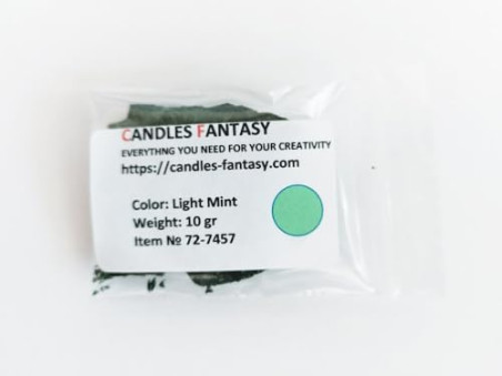 Colorante in polvere per candele Bekro - 72-7457 - Verde Menta Chiaro
