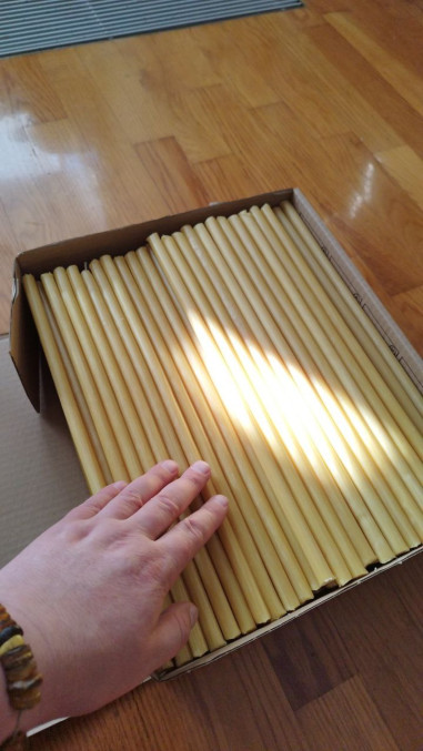 200 uds (6,0 kg) velas de iglesia, 32 cm de...