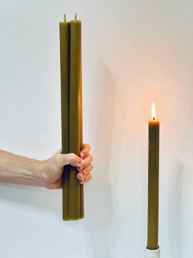 Large Altar Candle • 100% Beeswax • 40 cm / 2...