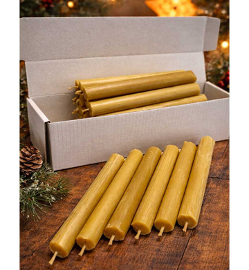 20 bougies pour sapin de Noël – 100 % cire d’abeille...