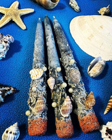 Handcrafted Caribbean Pirate Style Candle Set –...