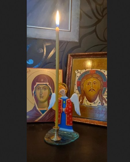 Portacandele da chiesa per candela sottile (Ø 0,8 cm).