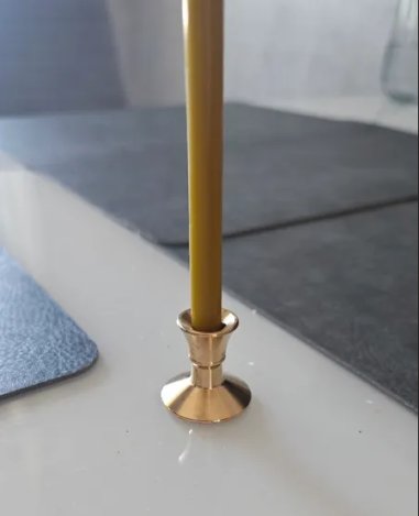 Kirchenkerzenhalter für eine dünne Kerze (Ø 0,8...