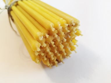 Church Candles 17 cm long and 5 mm thick - 100%...