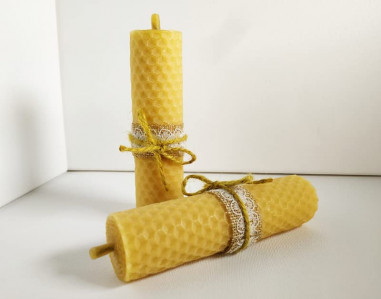 Kerze aus 100 % natürlichem Bienenwachs, 11 cm,...