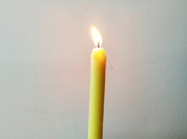Long altar church yellow beeswax candles -...