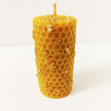 Decorative candle made of natural wax...