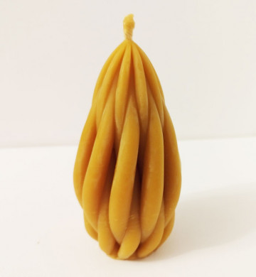 Candela decorativa in cera naturale "Goccia" 2