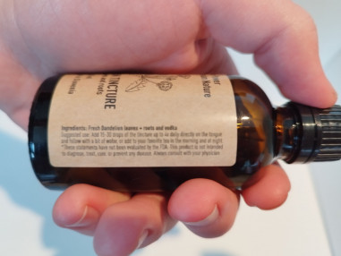 Dandelion tincture (Fresh leaves + roots),...