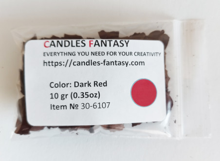 Colorante in polvere per candele Bekro - 30-6107 - Rosso Scuro