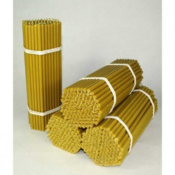 Bougies d'église de 24 cm de long et de 8 mm d'épaisseur,... 2