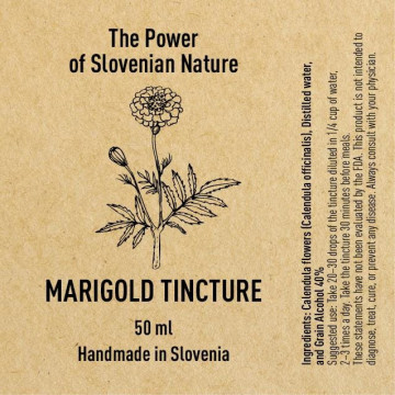 Ognjičeva tinktura (izvleček Calendula officinalis) - 50 ml 2