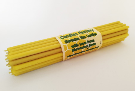 Bougies d'église orthodoxe 21 cm – 30 pièces. Bougies de prière. 100 % cire d'abeille.