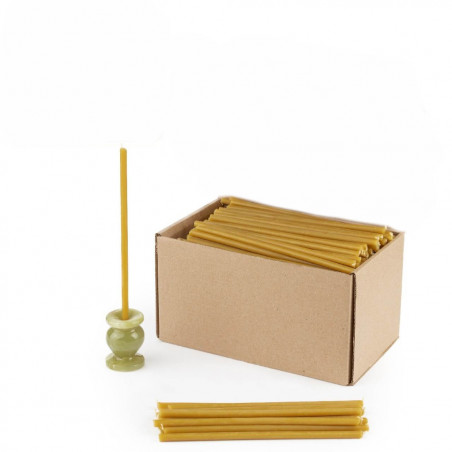 Bougies d'église orthodoxe 21 cm – 30 pièces. Bougies de prière. 100 % cire d'abeille.