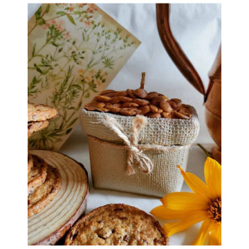 CANDLE "COFFEE SACK". Handmade.