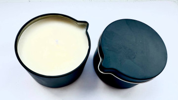 Candela da massaggio con aroma di lavanda (130 grammi) 2